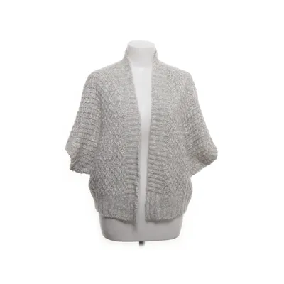 Cardigan (Gray, White) from Piero Acrylic, Cotton, Mohair, Polyamide, Wool, Viscose