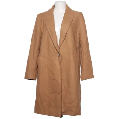 Coat (Beige) from Zara Basic Outerwear Polyamide, Wool