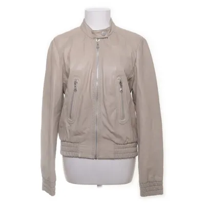 Läderjacka (Beige) från Truly by Part Two Skinn, Polyester