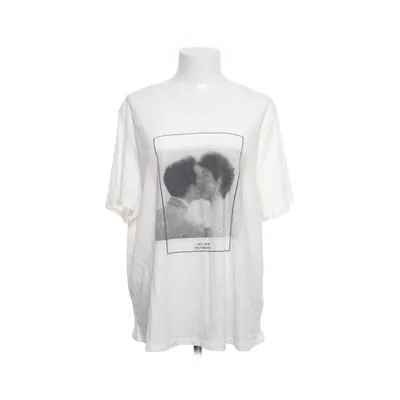T-shirt (Hvid) fra Oui Bomuld, Linned