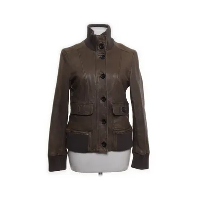 Leather jacket (Brown) from Marc O'Polo Cotton, Polyester, Leather