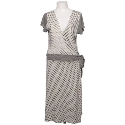 Wrap dress (White, Black) from Tone Barker Silk Silk