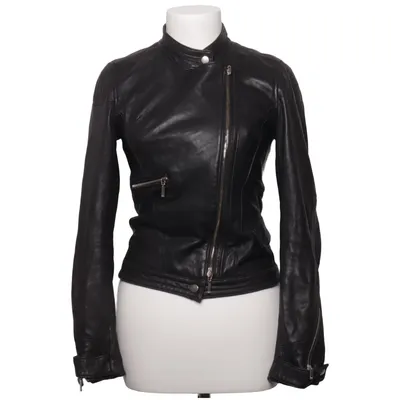Biker jacket (Black) from Amoress Leather