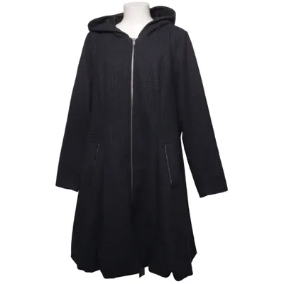Coat (Gray) from Zizzi Polyamide, Polyester, Viscose, Wool