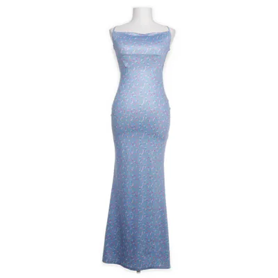Maxikjole (Blå, Flerfarvet) Elastan, Polyester