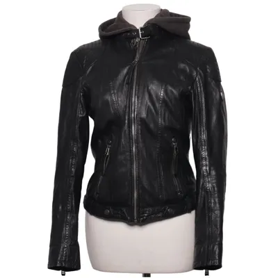 Läderjacka (Svart, Grå) från Gipsy Skinn, Ekologisk bomull, Återvunnen polyester