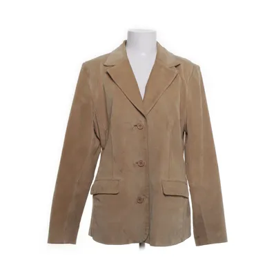 Leren blazer (Beige) van Cappuccini Leer