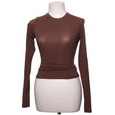 Long sleeve T-shirt (Brown) from Skims Elastane, Polyamide