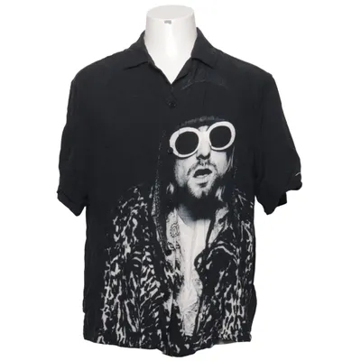 Chemise à manches courtes (Noir, Multicolore) de H&M Viscose