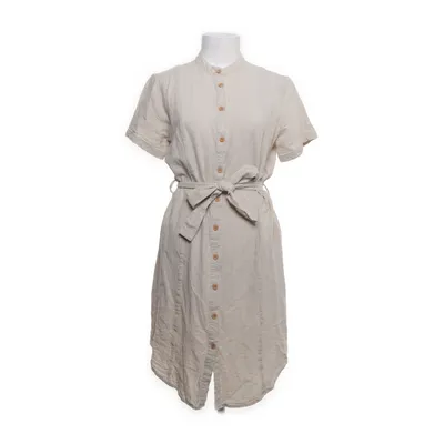 Jurk (Beige) van Jacqueline de Yong Linnen, Viscose