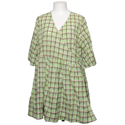 Wikkeljurk (Groen, Bruin, Wit) van Ganni Organisch katoen, Polyamide, Gerecycled polyester