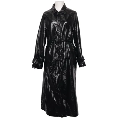 Frakke (Sort) fra Junkyard Polyester, Polyurethan