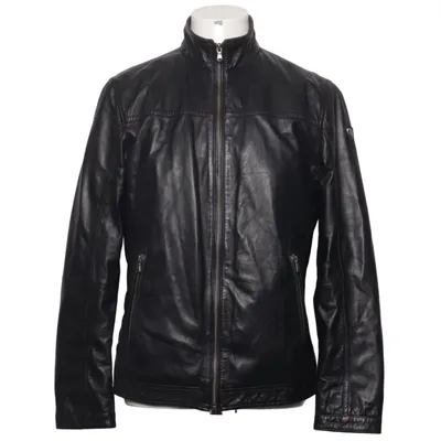 Leather jacket (Black) from Molltan Cotton, Leather, Polyester