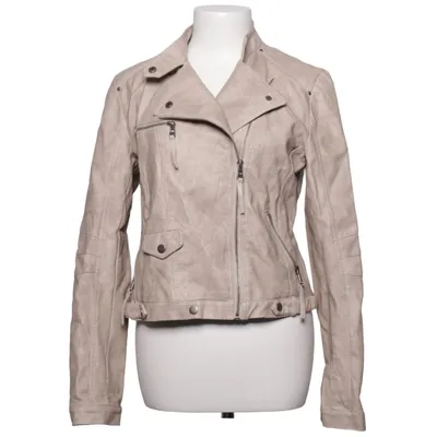 Bikerjack (Beige) van Softy Collection Polyester, Polyurethaan, Viscose
