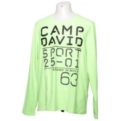 Långärmad t-shirt (Grön) från Camp David Bomull, Elastan, Polyester