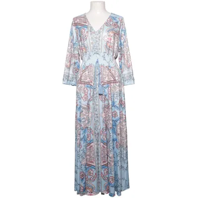 Maxi dress (Blue, Multicolored) Elastane, Polyester