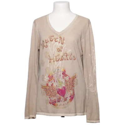 Long sleeve T-shirt (Beige, Multicolored) from Nice Connection Cotton