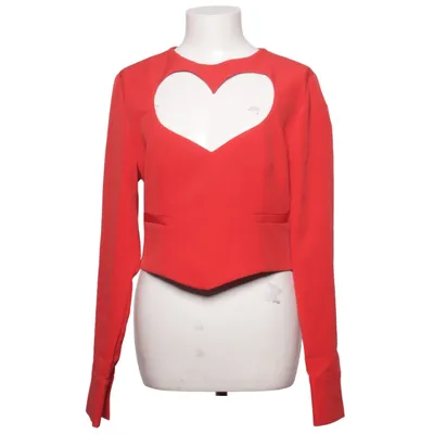 Top (Rood) van Amisu Elastaan, Polyester