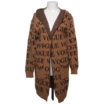 Cardigan (Beige, Black) from Vogue Acrylic, Mohair