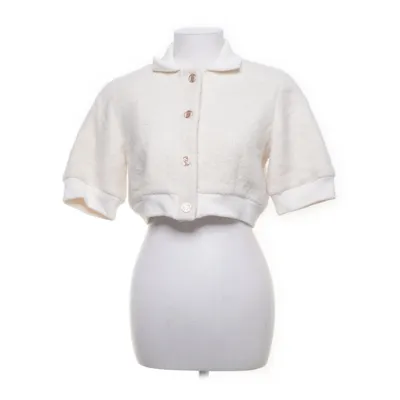Jakke (Hvid) fra Sandro Akryl, Alpacauld, Bomuld, Elastan, Polyamid, Polyester, Viscose