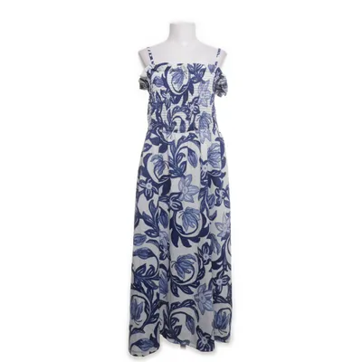 Maxi jurk (Wit, Blauw) van H&M Polyester, Elastaan
