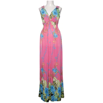 Maxi jurk (Roze, Blauw, Groen) van Red Queen Katoen, Polyester