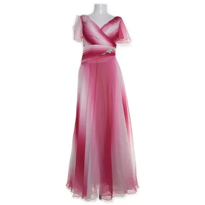 Evening gown (White, Pink) from Lissa Polyester
