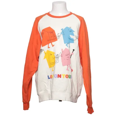 Sweatshirt (Orange, White, Multicolored) from Harry Styles Cotton, Polyester