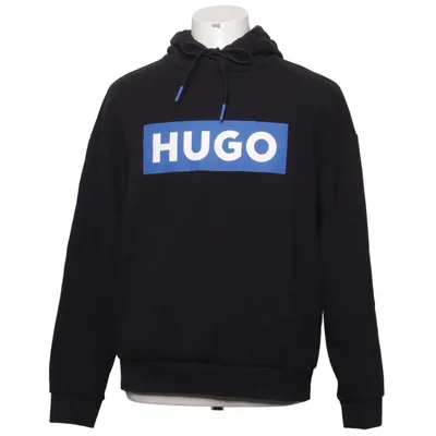 Sweat à capuche (Noir, Bleu) de Hugo Boss Coton