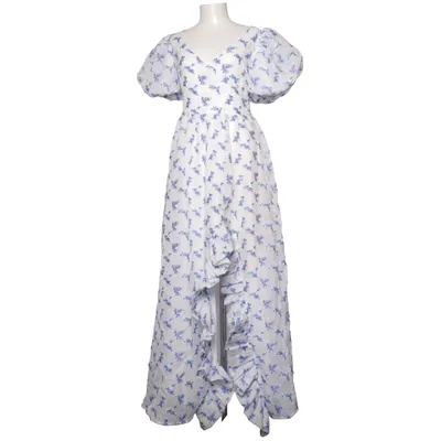 Långklänning (Vit, Blå) från Maya Deluxe Polyamid, Polyester