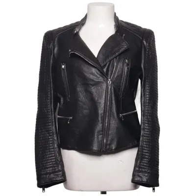Bikerjacka (Svart) från Zara Basic Outerwear Polyester, Polyuretan