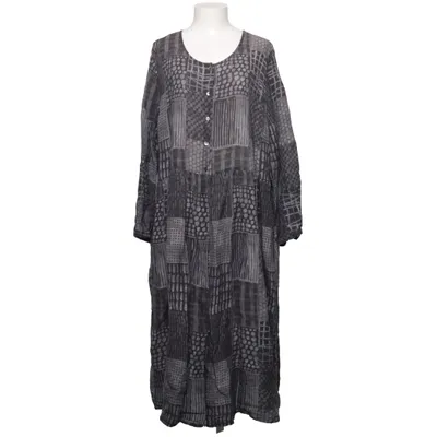 Dress (Gray, Black) from Gudrun Sjödén Linen, Modal