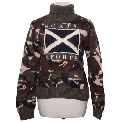 Pul à col roulé (Vert, Marron, Multicolore) de Scapa Sports Coton