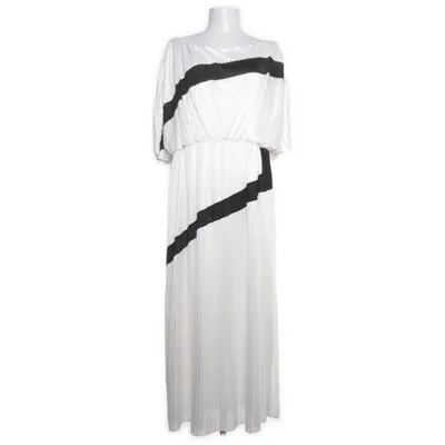 Maxi dress (White, Black) from Vakko Polyester