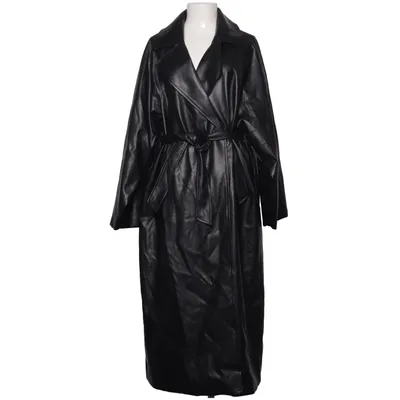 Coat (Black) from NA-KD Polyurethane