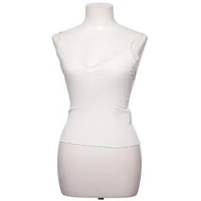 Tank Top (White) from Amisu Elastane, Viscose