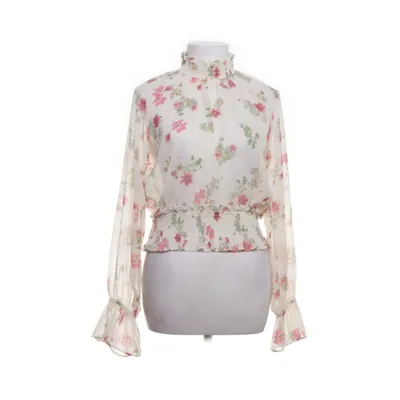 Blus (Vit, Flerfärgad) från Bik Bok Polyester