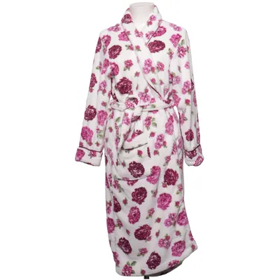 Bathrobe (White, Pink) from Love to Lounge Polyester