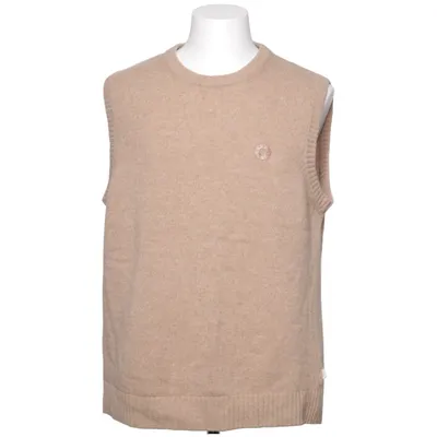 Pull sans manches (Beige) de Woodbird Polyamide, Laine