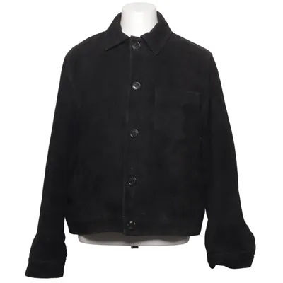 Läderjacka (Svart) från H&M Bomull, Polyester, Mocka