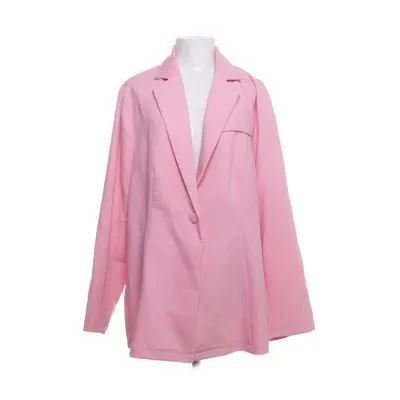 Blazer (Pink) from Shein Curve Elastane, Polyester, Viscose