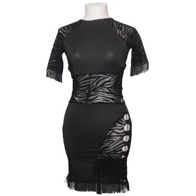 Jurk (Zwart) van Rebellious Elastaan, Polyester