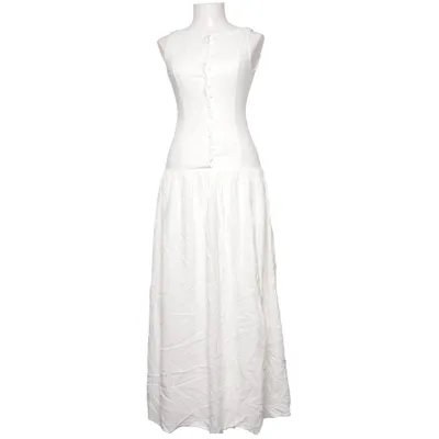 Robe longue (Blanc) de Peppermayo Lin, Viscose
