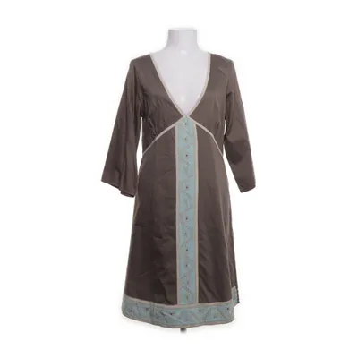 Dress (Brown, Beige) from Cream Cotton, Polyester