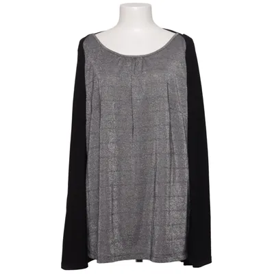 Bluse (Schwarz, Grau) von Viveca N Elasthan, Metallfaser, Polyester
