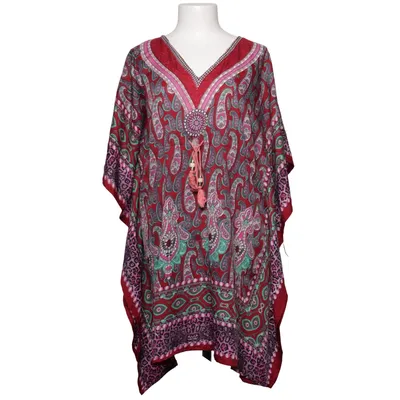 Kaftan (Rood, Roze, Groen) van NFC Viscose