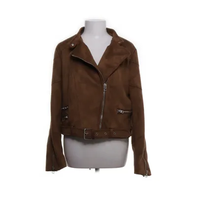 Bikerjakke (Brun) fra Zara Authentic Denim by TRF Elastan, Polyester