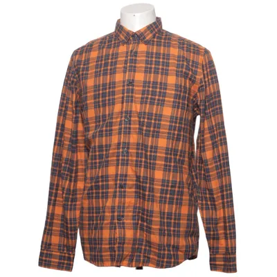 Flanellskjorta (Orange, Svart) från Win Win Bomull, Polyester