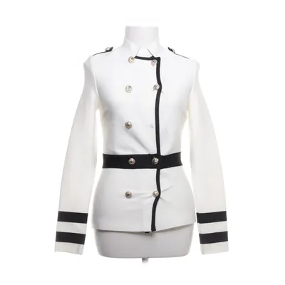 Cardigan (Wit, Zwart) van Karen Millen Polyester, Elastaan