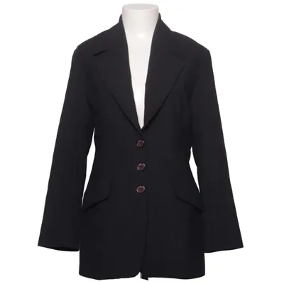 Blazer (Noir) de Claude Zana Élasthane, Polyester, Laine
